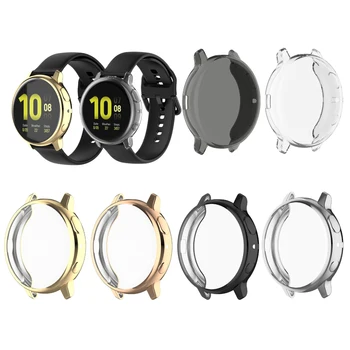

Protective Case For Samsung Galaxy Watch Active2 44mm 830 Plating Tpu Protective Case All-inclusive Protective Cover
