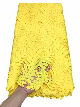 

High quality Soft water-soluble lace fabric Nigeria swiss with stone lace fabric African Wedding party net yarn material