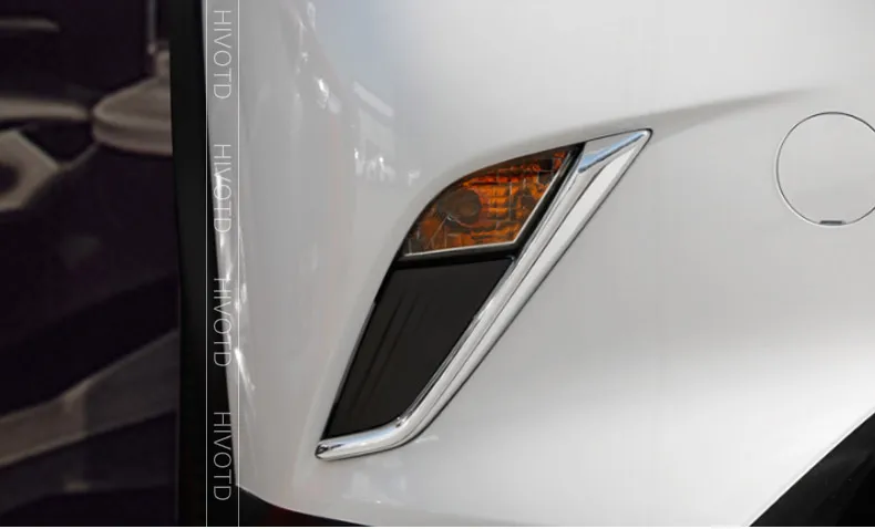 Для Mazda мазда CX3 CX-3 ABS Хром Передняя Нижняя противотуманная Крышка для век противотуманные Светлые Коричневые брови полосный бампер отделка Аксессуары