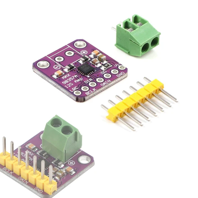 Amplificatore Classe D MAX98357A I2S - 3W Mono, DAC Audio Board Per Raspberry Pi, Arduino, Senza Filtro - Foto 6