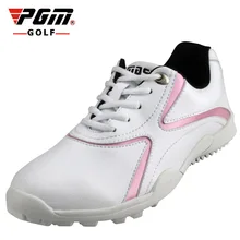 PGM Подлинная женская обувь для гольфа, женская обувь с фиксированными ногтями, Спортивная дышащая обувь для гольфа, водонепроницаемая супер светильник