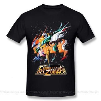 

one yona Stylish Man Saint Seiya Knights of the Zodiac T Shirt Pure Cotton Retro Camiseta