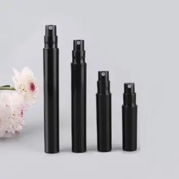 

2ml 3ml 4ml 5ml black plastic perfume sample bottles with spray pump pen spray bottle mini Perfume Vials LX1204