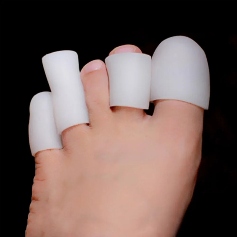 

2pcs / set Toe Concealer Silicone Protector Thumb Valgus Blister Prevention Protector Nail Tools For Foot Care Toe Separators