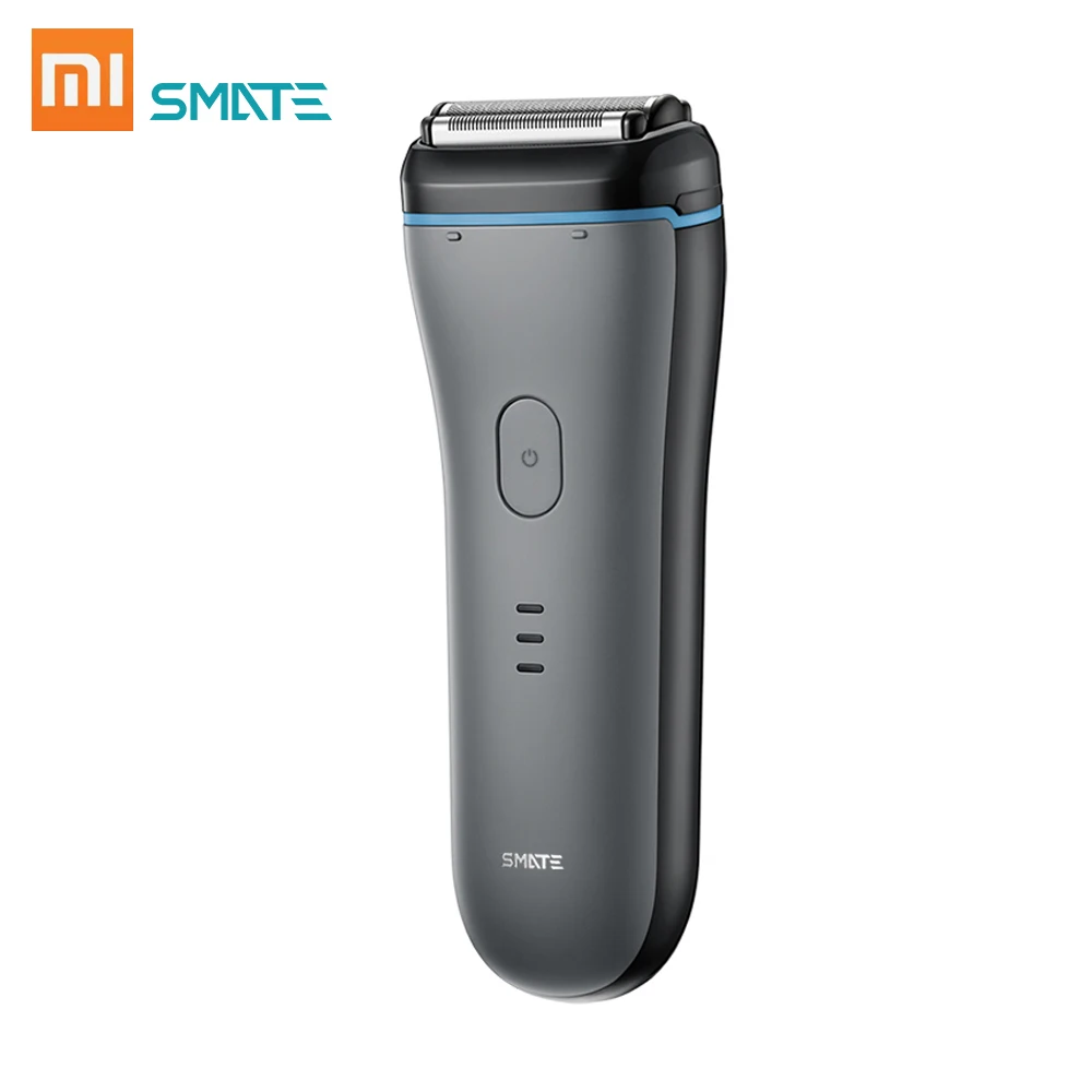 Xiaomi Smate электробритва, Мужская бритва, перезаряжаемая, быстрая зарядка, для сухого и влажного использования, для всего тела, моющаяся бритва с 3 лезвиями