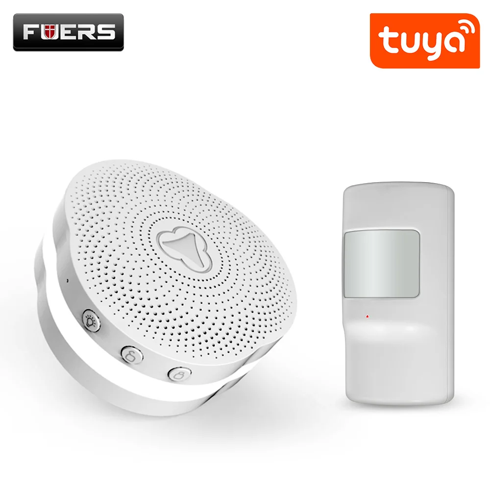 Fuers WiFi шлюз сигнализация Система Tuya приложение управление Умный ночной Светильник умный дом система безопасности умный дверной Звонок - Цвет: Kit 2