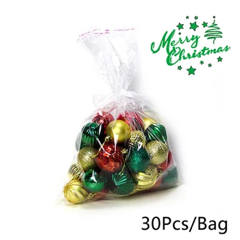 

30pcs Personalised Christmas Tree Bauble Pendant Decoration Xmas Party Decor Gift