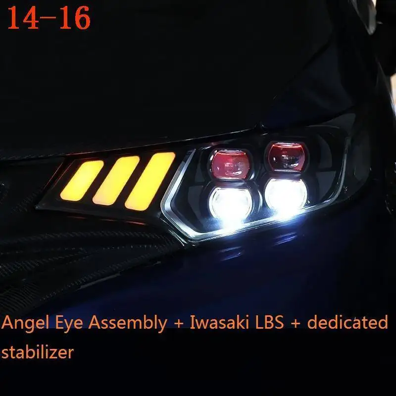 Number 1 Наружная лампа Luces Para Авто автомобильная сборка DRL светодиодные дневные ходовые Автомобильные фары задние фары для Honda Fit - Цвет: Number 1