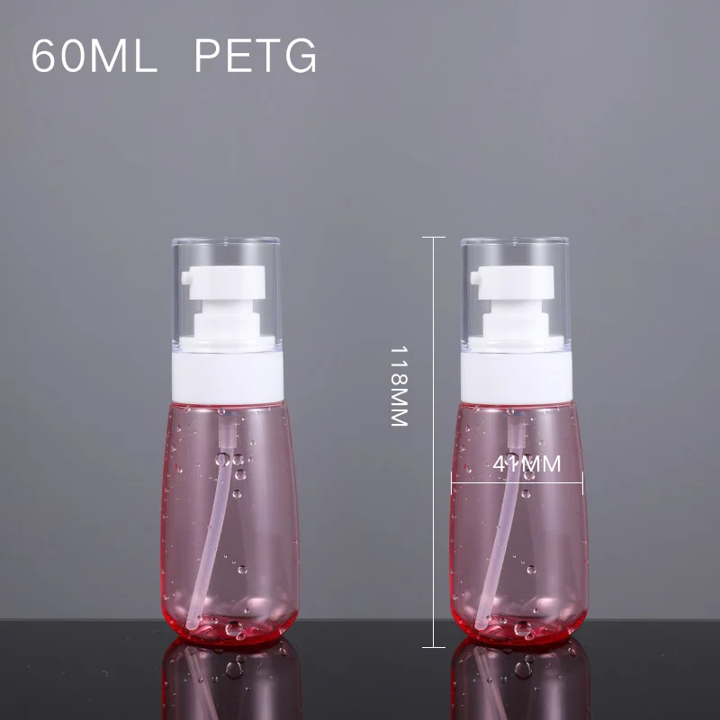 60ML pink 2 шт./лот пустые бутылки для лосьона 30 мл/60 мл/80 мл/100 мл портативные косметические контейнеры многоразовые дорожные бутылки - Цвет: 60ML pink