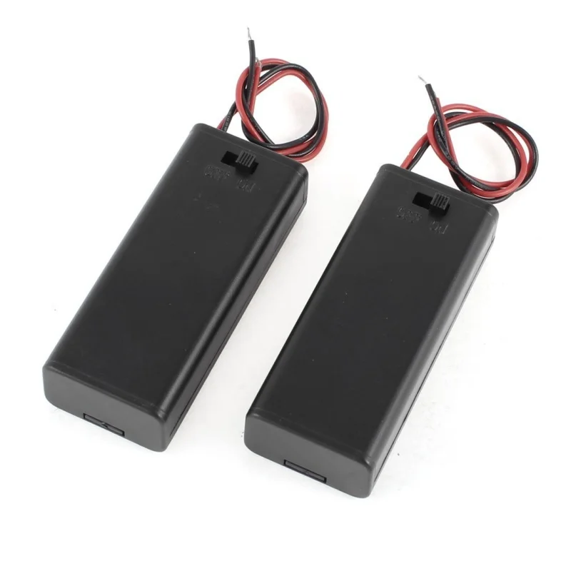 2x2 x AAA 3 V Чехол держатель батареи коробка провод переключатель вкл./выкл. М Крышка 2x2 x AAA 3 V Чехол держатель батареи коробка провод переключатель вкл./выкл. М Крышка