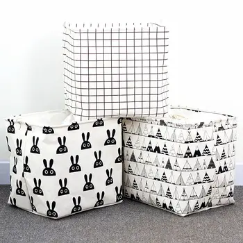 

2020 New Household Storage Basket Large Capacity Children Toys Organizer Sundries Storage Bags Dirty Laundry Basket For Bathroom