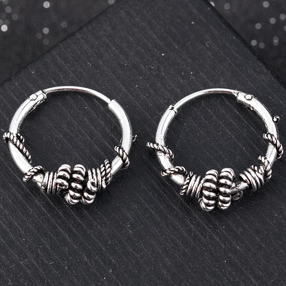 Унисекс, винтажные серебряные мужские серьги-гвоздики, женские модные серьги, ювелирные изделия, подарки