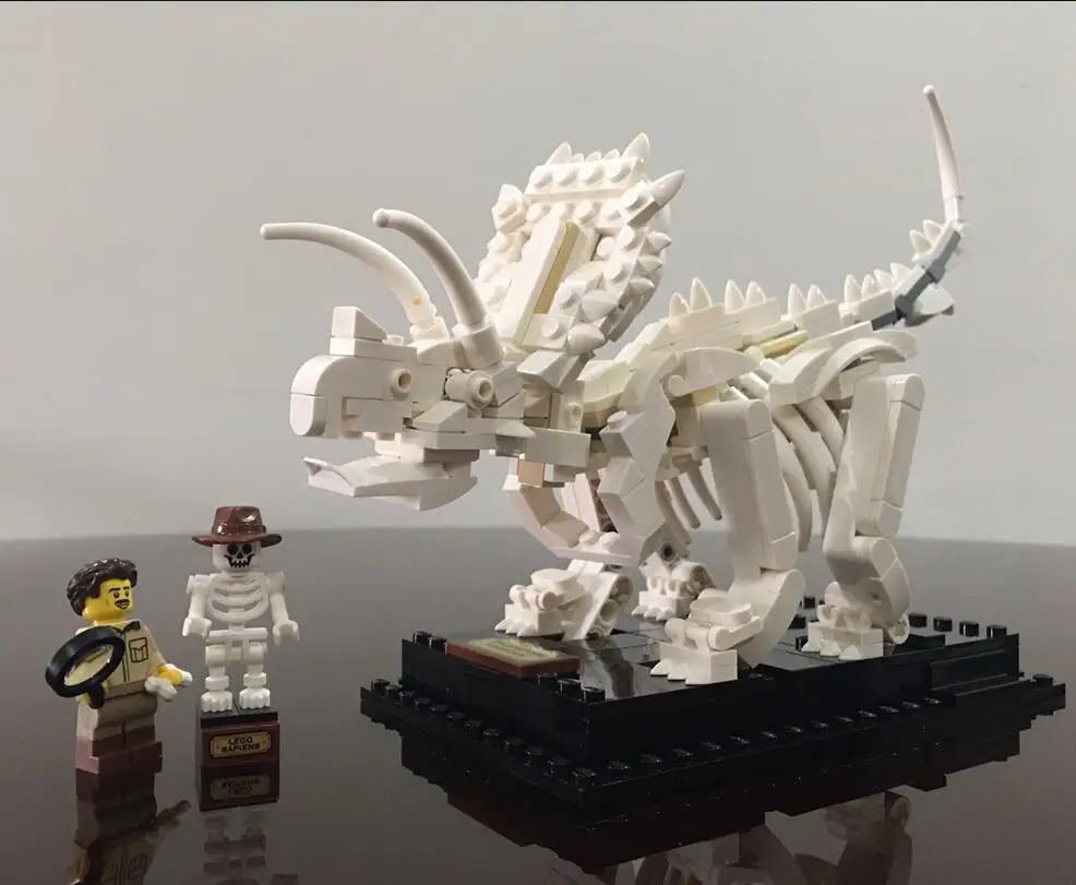 

2020 new 910pcs Ideas legoinglyse Dinosaur Fossil Set Explore the Building Blocks Bricks Compatible with 21320 Toys Kids gifts