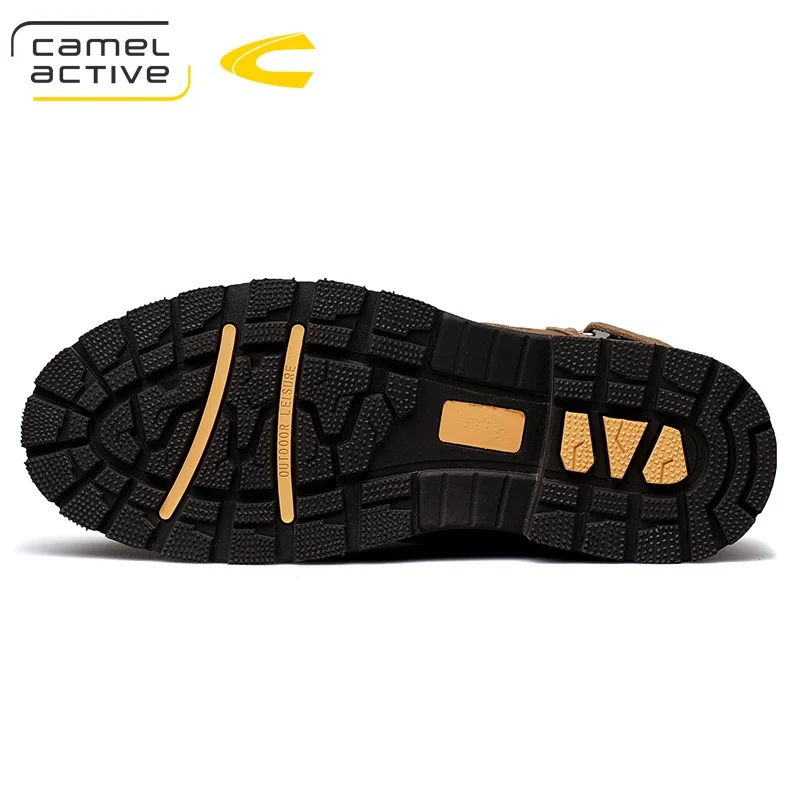 Camel Active/Новая мужская обувь; сезон зима-осень; качественные рабочие ботинки; мужские ботинки из натуральной кожи; резиновая Рабочая обувь; мужские ботинки «Челси»