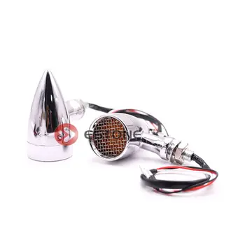 

Hot Retro Grid Motorcycle LED Turn Signals Brake Running Tail Light