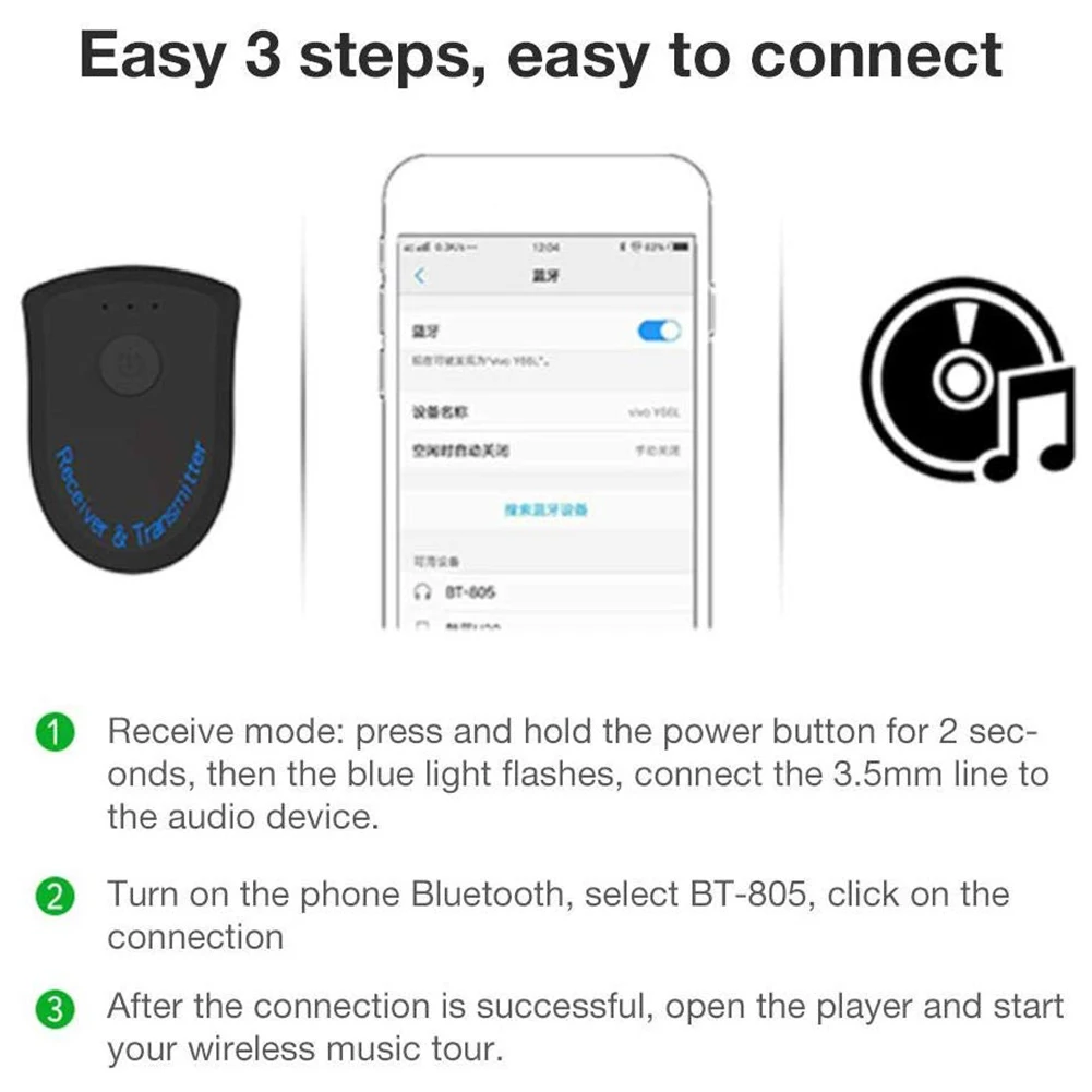 ТВ домашние колонки Bluetooth 4,2 планшет 3,5 мм перезаряжаемый приемник передатчик компьютер беспроводной мини-адаптер Аксессуары