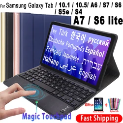 Coque avec clavier à pavé tactile pour Samsung Galaxy Tab A7 2020 10.4 A 10.1 2019 10.5 A6 2016 S7 11 S6 Lite 10.4 S4 S5e S6 10.5 