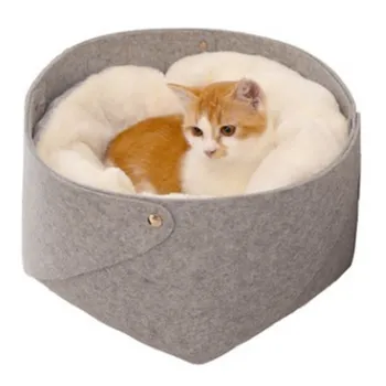 

NEW-Cat Basket Pet Dog Bed for Cat Warm Bed Dogs Houses for Cats Pets Products House for Cat Puppy Soft Comfortable House Small