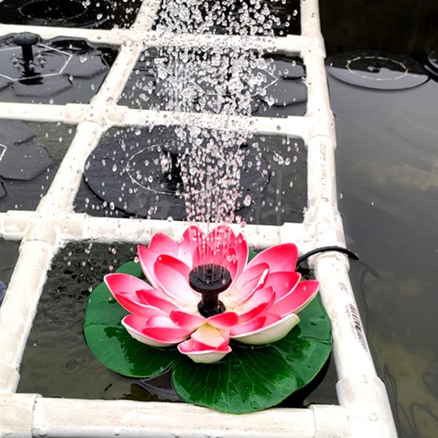 Pompe de fontaine solaire flottante Feuille de lotus HI