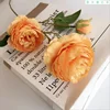 3 heads fake peony vases for home decoration accessories wedding decorative flowers for scrapbooking garden household products ► Photo 2/6