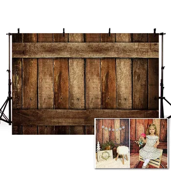 

Mehofond Vintage Wood Board Photo Backdrop Baby Birthday Pet Portrait Cake Photography Background Decor Photo Studio Photocall