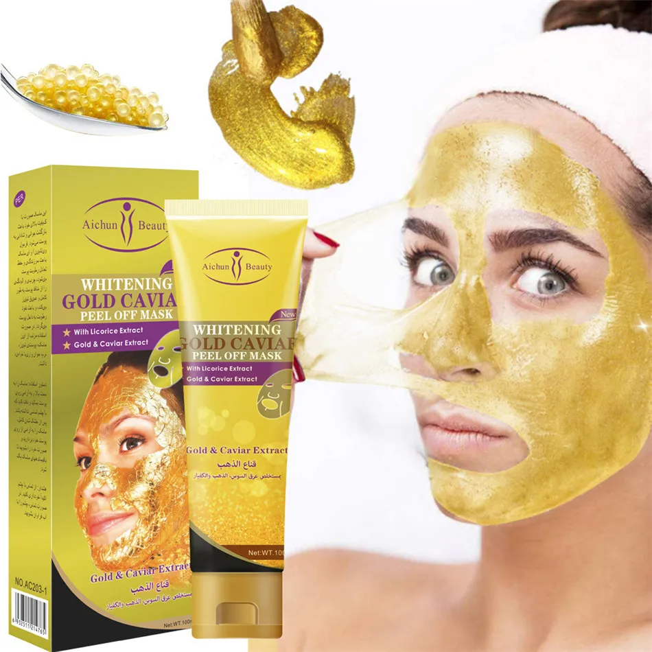 Aichun Gold Caviar Black Mask Beauty Blackhead Removal Face Peel Off Mask Beauty Caviar Mask Whitening Anti Wrinkle Gel Cream Home Use Beauty Devices Aliexpress