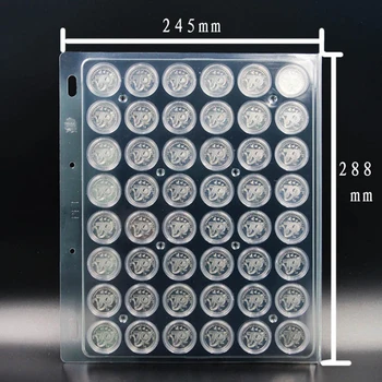 

Commemorative Coin Capsule Album Pages Storage Protective Box Collection Display