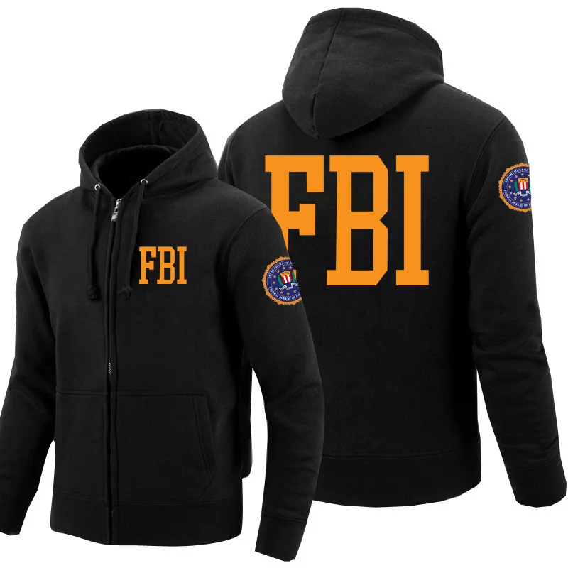 Men FBI Sweatshirts Print Federal Bureau of Investigation Fleece Zipper Police Hoodies Cosplay Hoody Winter Clothes Women Tops Men FBI Sweatshirts Print Federal Bureau of Investigation Fleece Zipper Police Hoodies Cosplay Hoody Winter Clothes Women Tops