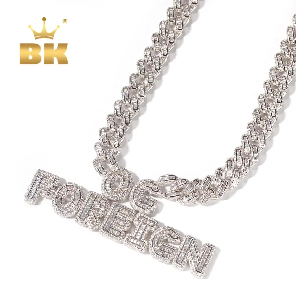 Кубинская багета Майами BLING KING ожерелье с собственными словами цепочка