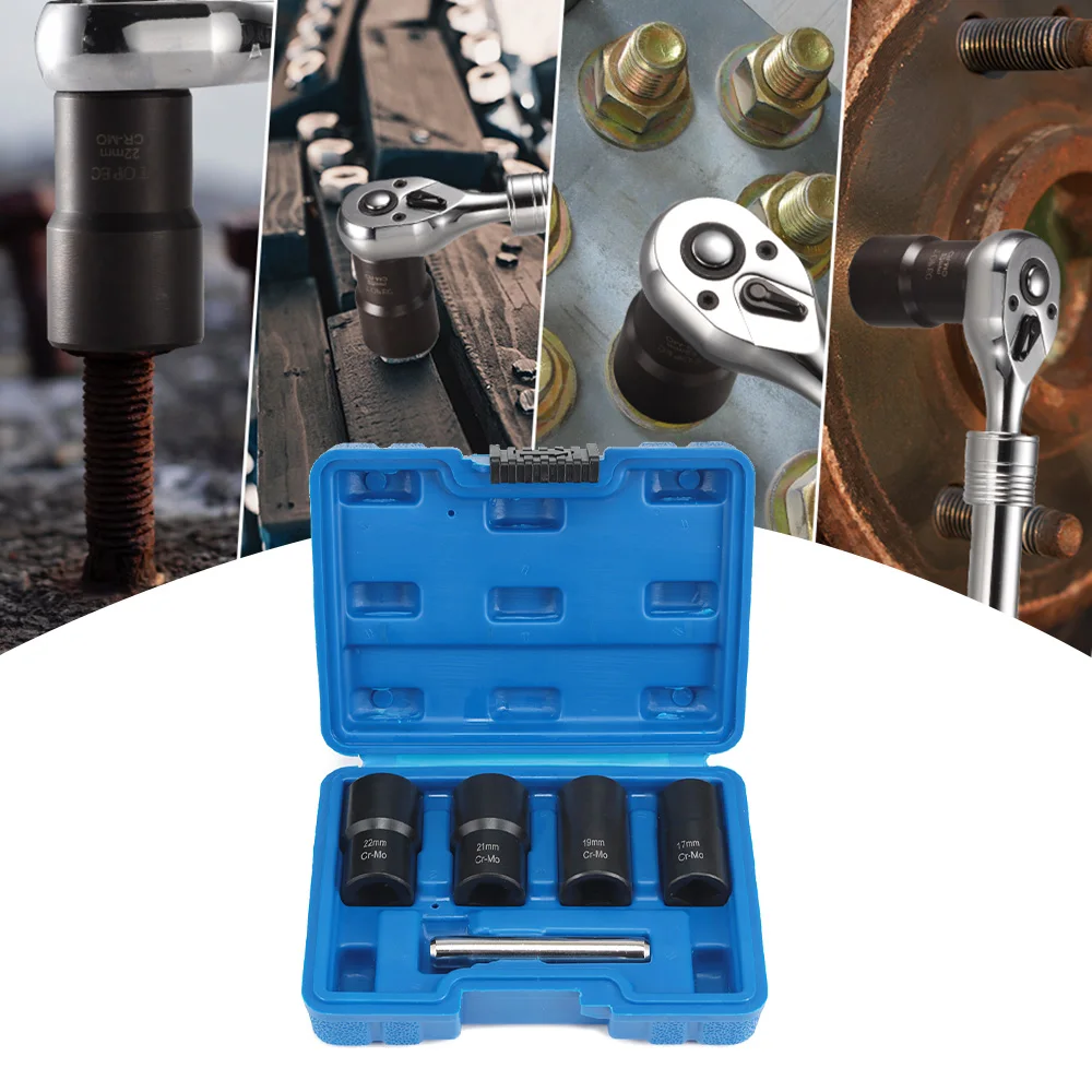 5 шт./компл. Твист Набор торцевых головок блокировки колесные гайка с болтом