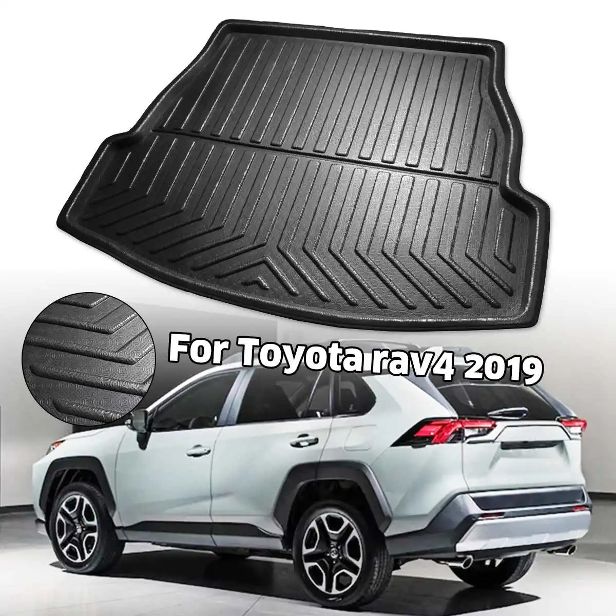 Автомобильный багажник коврик для багажника матовый Коврик пола Toyota RAV4 2019 2020 XA50 |