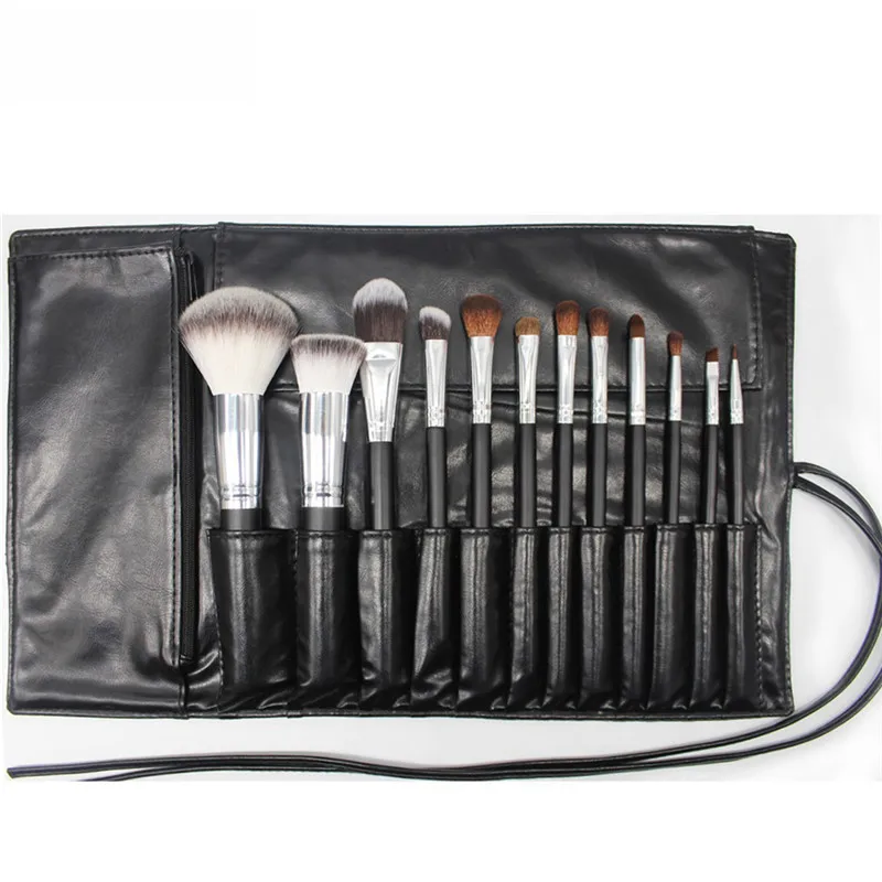 

12 Hole Makeup Brushes Case Empty Portable Holder Organizer Pouch Pocket PU Cosmetic Brush Beauty Bag Makeup Tools Brush Holder
