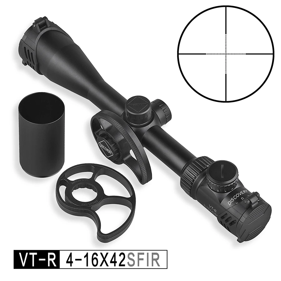 Дискавери 4-16 x42 SFIR VT-R Parallax колесные винтовки прицелы самые дешевые модели с дешевой ценой для пневматического пистолета с подсветкой