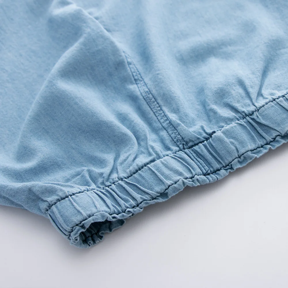 

Thin Children Child Jeans Children Soft Cotton Trousers 2019 Summer Anti-mosquito ku bao Solid Color Casual Pants