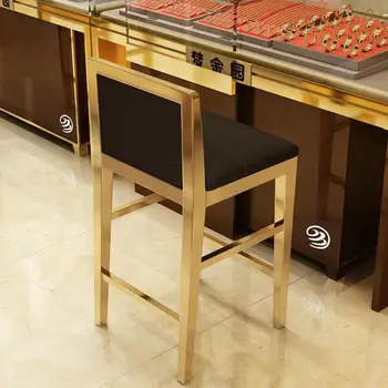 

8000 Jewelry store special chair bar stool backrest high stools home modern minimalist bar counter cashier front desk chair