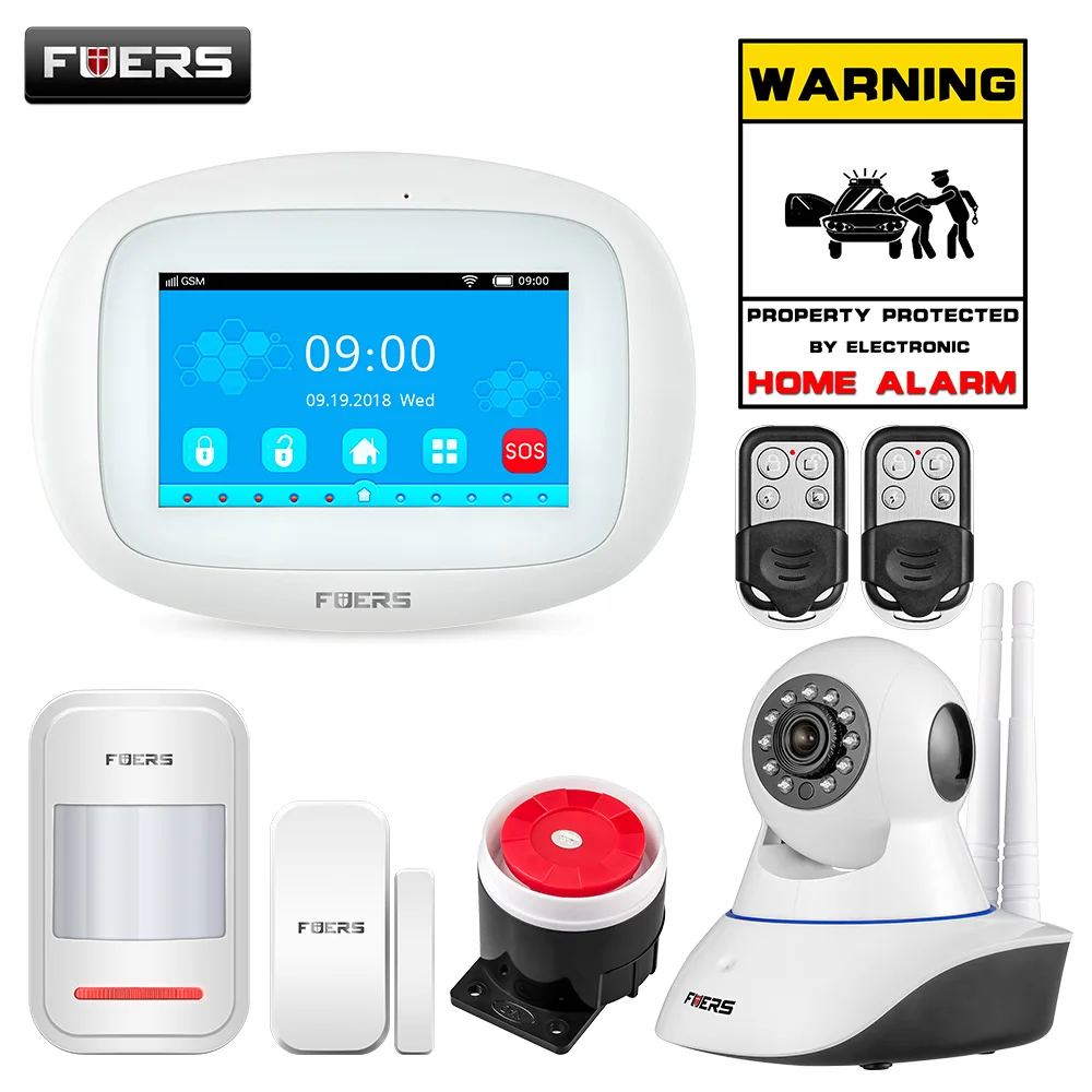 Fuers WI FI GSM Беспроводной домашняя система охранной сигнализации приложение