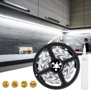 

under cabinet light Indoor Decoration LED Strip with Smart Sensor Motion PIR Led 1M/2M/3M for Kitchen and Bedroom