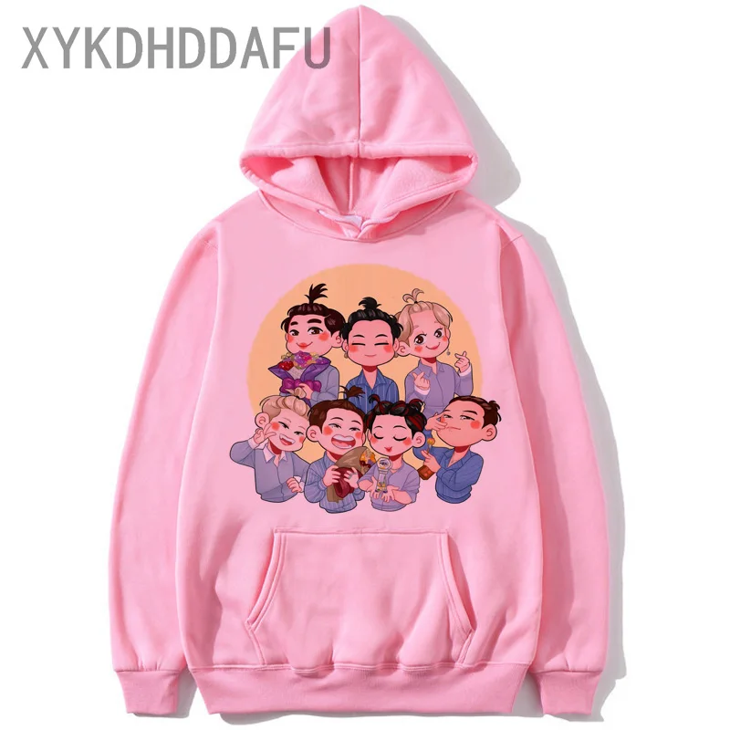 

GOT7 Hip Hop 2020 Hoodie Women Harajuku Sweatshirt Korean Style Pink Clothing Jackson Female/Male Hood Streetwear