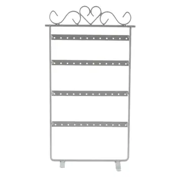 

295*160mm pink 48 Hole Earrings Ear Studs Display Rack Metal Jewelry Holder Stand Showcase for In Home Retail Environment