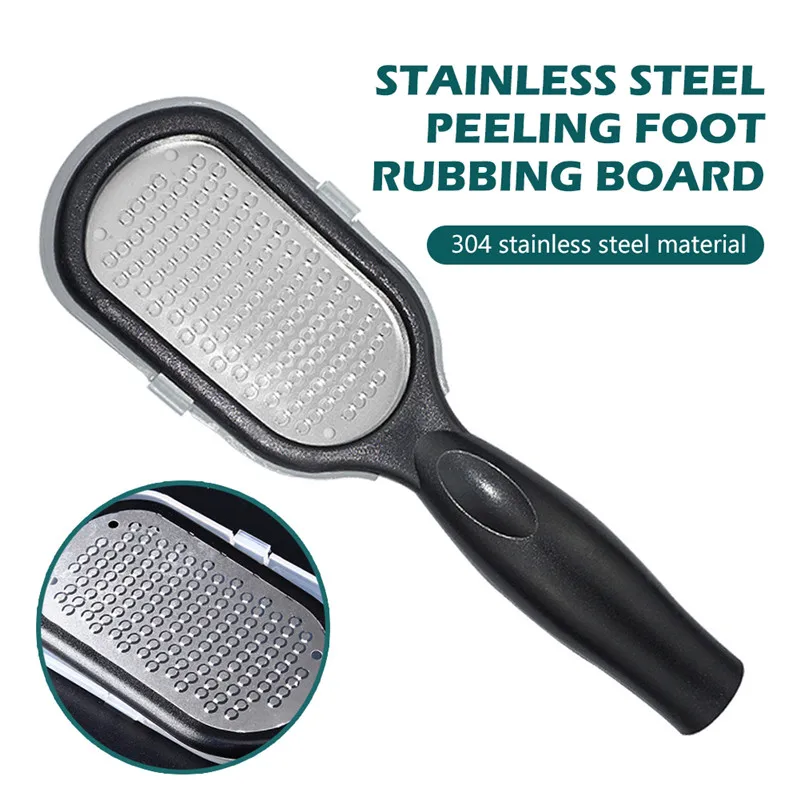 1 Pcs Stainless Steel Foot Scrapes Dead Skin Callus Scraper Remover File Pedicure Rasp Grater Tool Black | Красота и здоровье