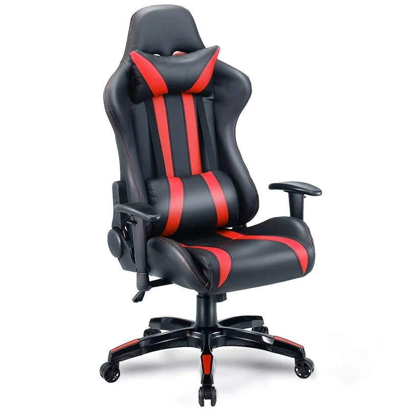 Эргономичное кожаное вращающееся кресло из искусственной кожи, офисное кресло с высокой спинкой, игровой стиль, HW59418