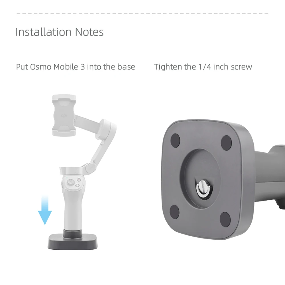 Высокое качество Настольная база для DJI OSMO Mobile 3 держатель стенд ручной телефон Gimbal Крепление база стабилизатор