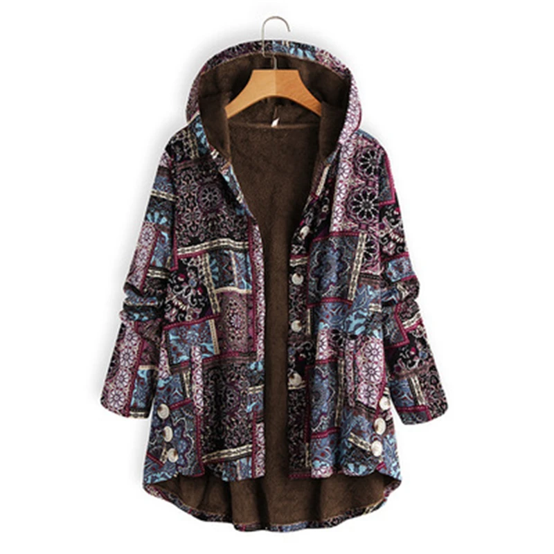 Модная женская одежда с капюшоном Moletom Feminino Roupas фолк-пользовательские новые винтажные худи Женский свитшот Харадзюку осеннее базовое пальто - Цвет: -3016 preplu
