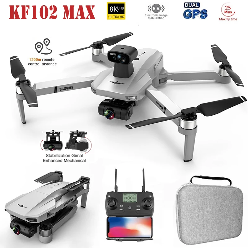 

Квадрокоптер автомобильный KF102/KF102 MAX, складной, WiFi FPV