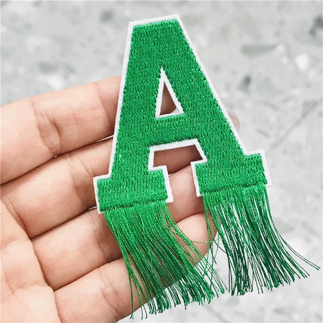 Light golden Letters Patch Alphabet Embroidered Applique Letters iron on  Patches - AliExpress
