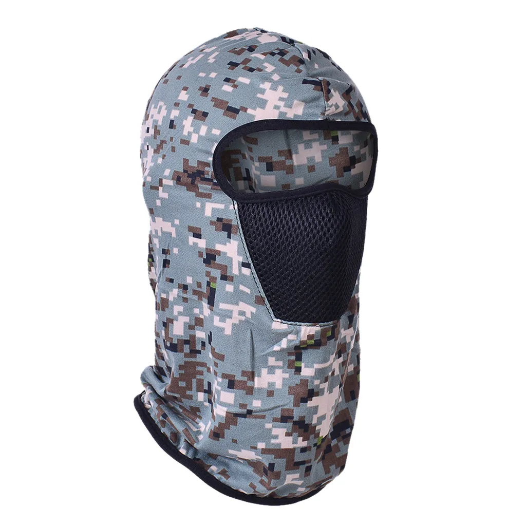 Winter Warm Motorcycle Mask Outdoor Ski Riding Police Balaclavas Outdoor Sports Tactical Face Shield Fleece Mask#BL40 - Color: AS SHOW