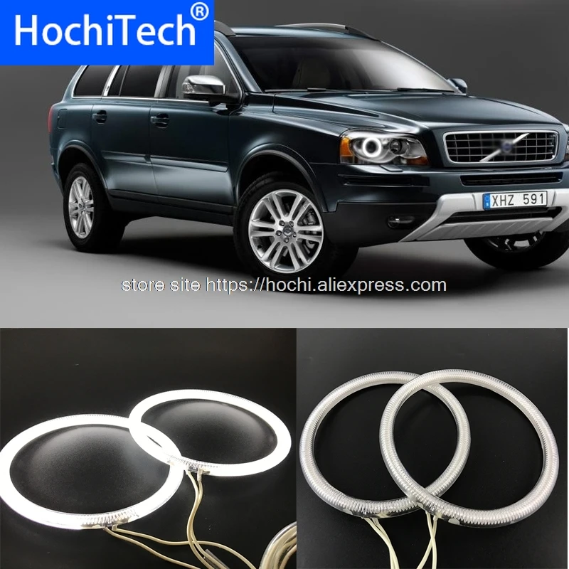 HochiTech отличный CCFL ангельские глазки комплект ультра яркая фара освещение для Volvo XC90 2010 2011 2012 2013