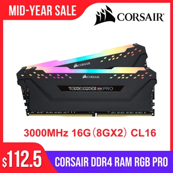 

CORSAIR DDR4 RAM 8GB 3000MHz RGB PRO DIMM Desktop Memory Support motherboard ddr4 3000MHz 1.35V RGB RAM 16GB 32GB