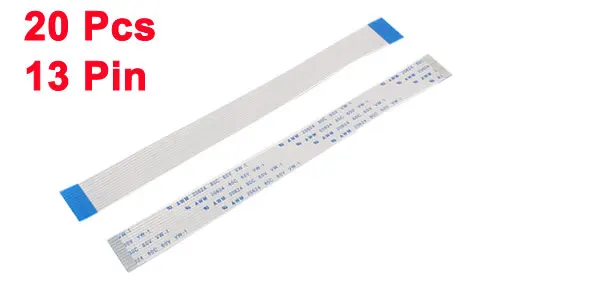 13 Pins 20Pcs Uxcell Гибкий плоский кабель, 150 мм 1 мм Шаг 13 контактов 20 шт - Цвет: 13 Pins 20Pcs