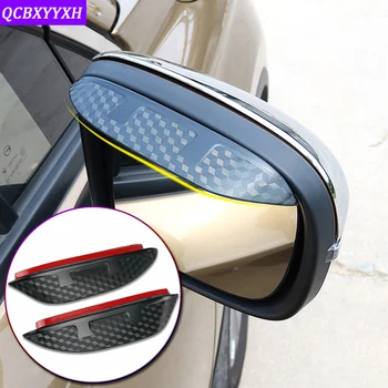 

Car-styling For Audi Q3 Q5 Q7 S3 2006-2019 Carbon Fiber Pattern Rearview Mirror Eyebrow Rain Gear Shield Anti-rain Cover Sticker